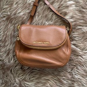 Michael Kors real leather camel color cross body.